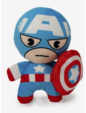 Marvel Captain America Kawaii Standing Pose Plush Squeaker Dog Toy, , hi-res