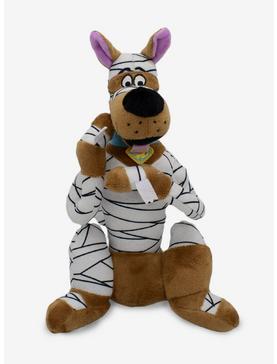 Scooby-Doo! Mummy Wrap Halloween Sitting Pose Plush Squeaker Dog Toy, , hi-res