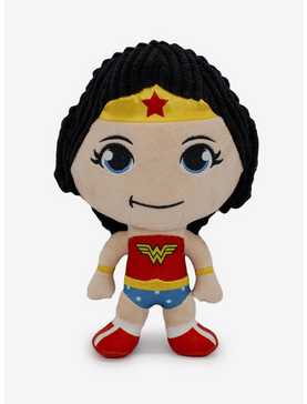 DC Comics Wonder Woman with Corduroy Hair Plush Squeaker Dog Toy, , hi-res