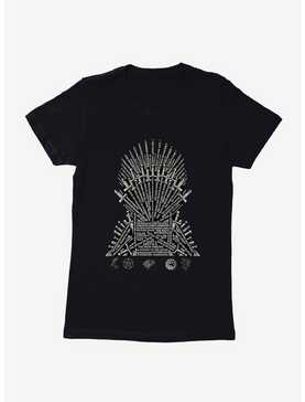 Game Of Thrones Episode Names Throne Womens T-Shirt, , hi-res