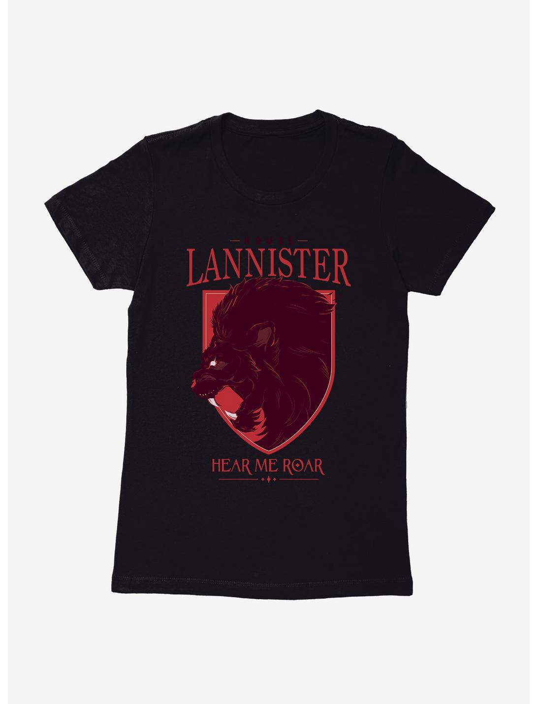 Game Of Thrones House Lannister Lion Words Womens T-Shirt, , hi-res