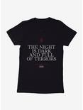 Game Of Thrones Quote Night Is Dark Full Of Terrors Womens T-Shirt, , hi-res