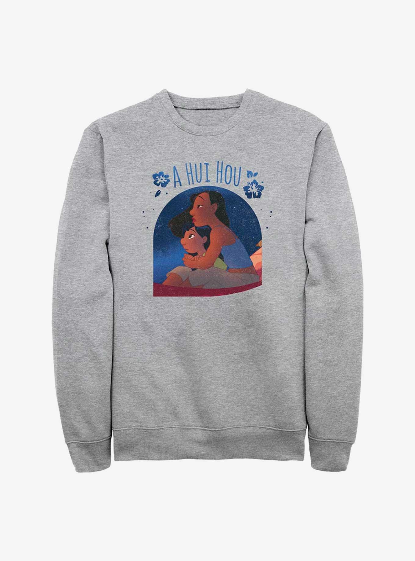 Disney Lilo & Stitch A Hui Hou Sweatshirt, ATH HTR, hi-res