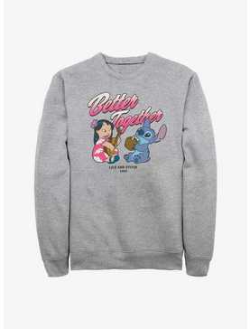 Disney Lilo & Stitch Chillin Sweatshirt, ATH HTR, hi-res