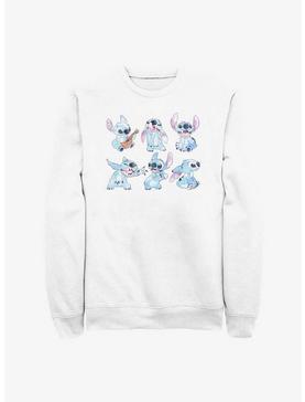 Disney Lilo & Stitch Faces Of Stitch Sweatshirt, WHITE, hi-res