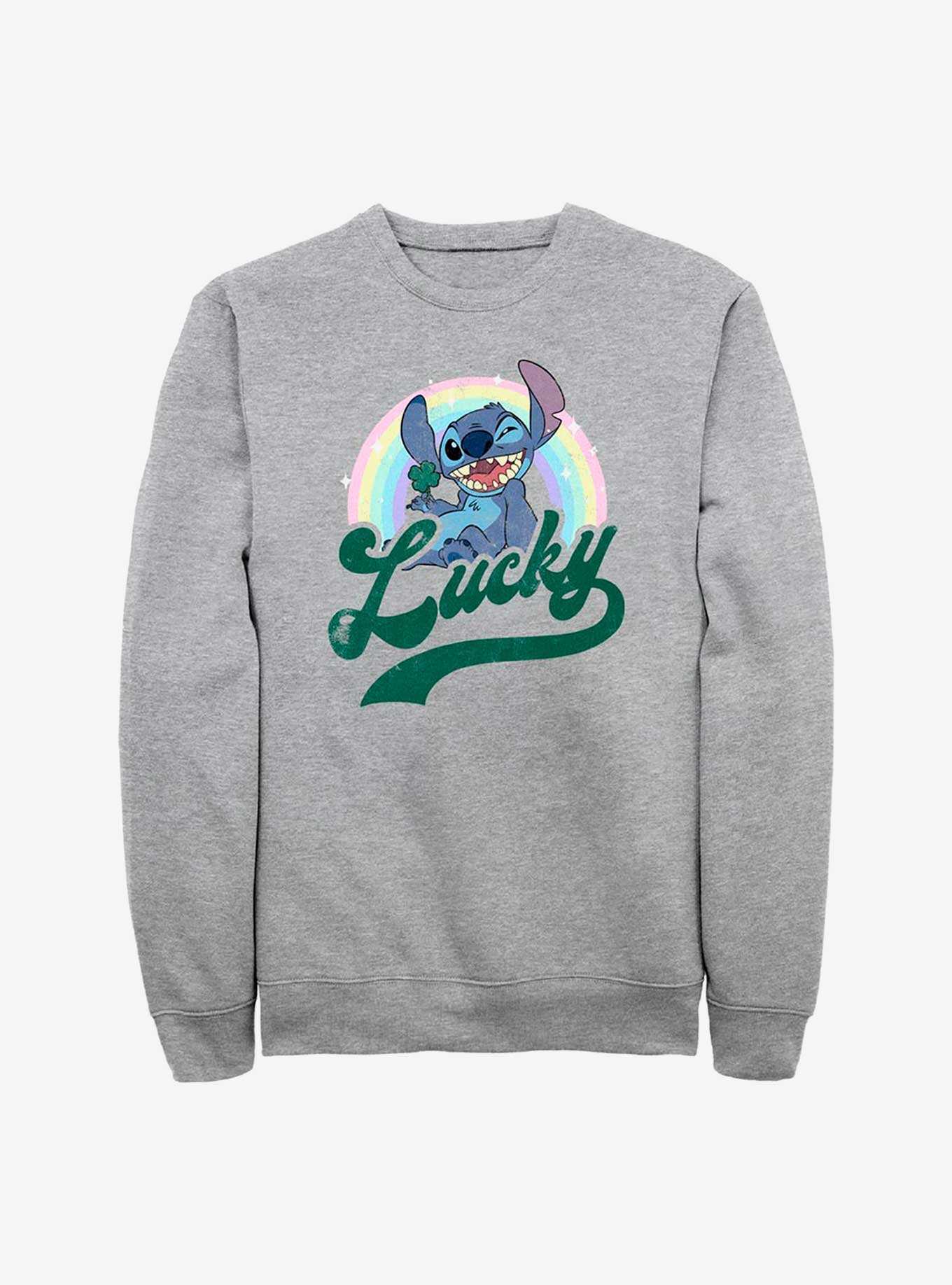 Disney Lilo & Stitch Lucky Rainbow Sweatshirt, , hi-res