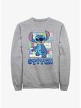 Disney Lilo & Stitch Pattern Stitch Sweatshirt, ATH HTR, hi-res
