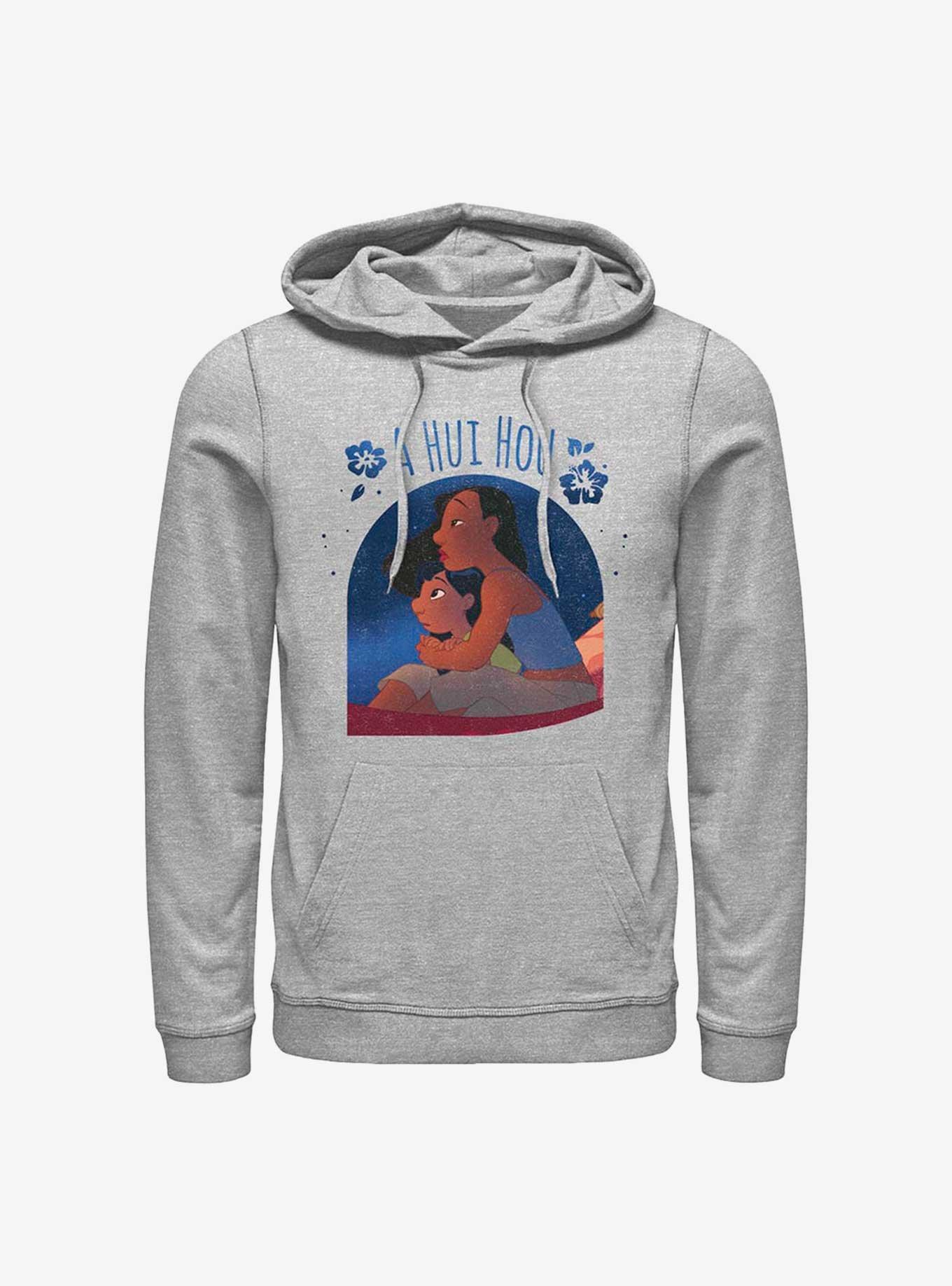Disney Lilo Stitch A Hui Hou Hoodie GREY Hot Topic