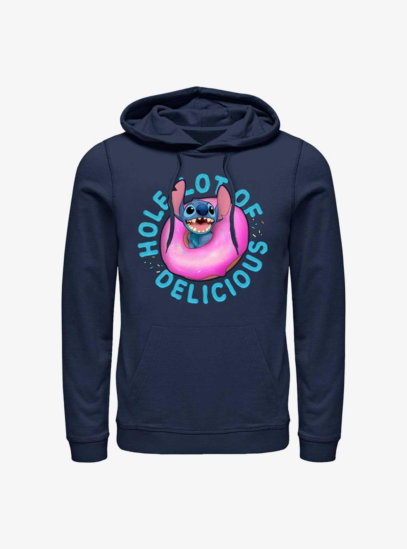 Disney Lilo & Stitch Hole Lot Of Delicious Hoodie, NAVY, hi-res