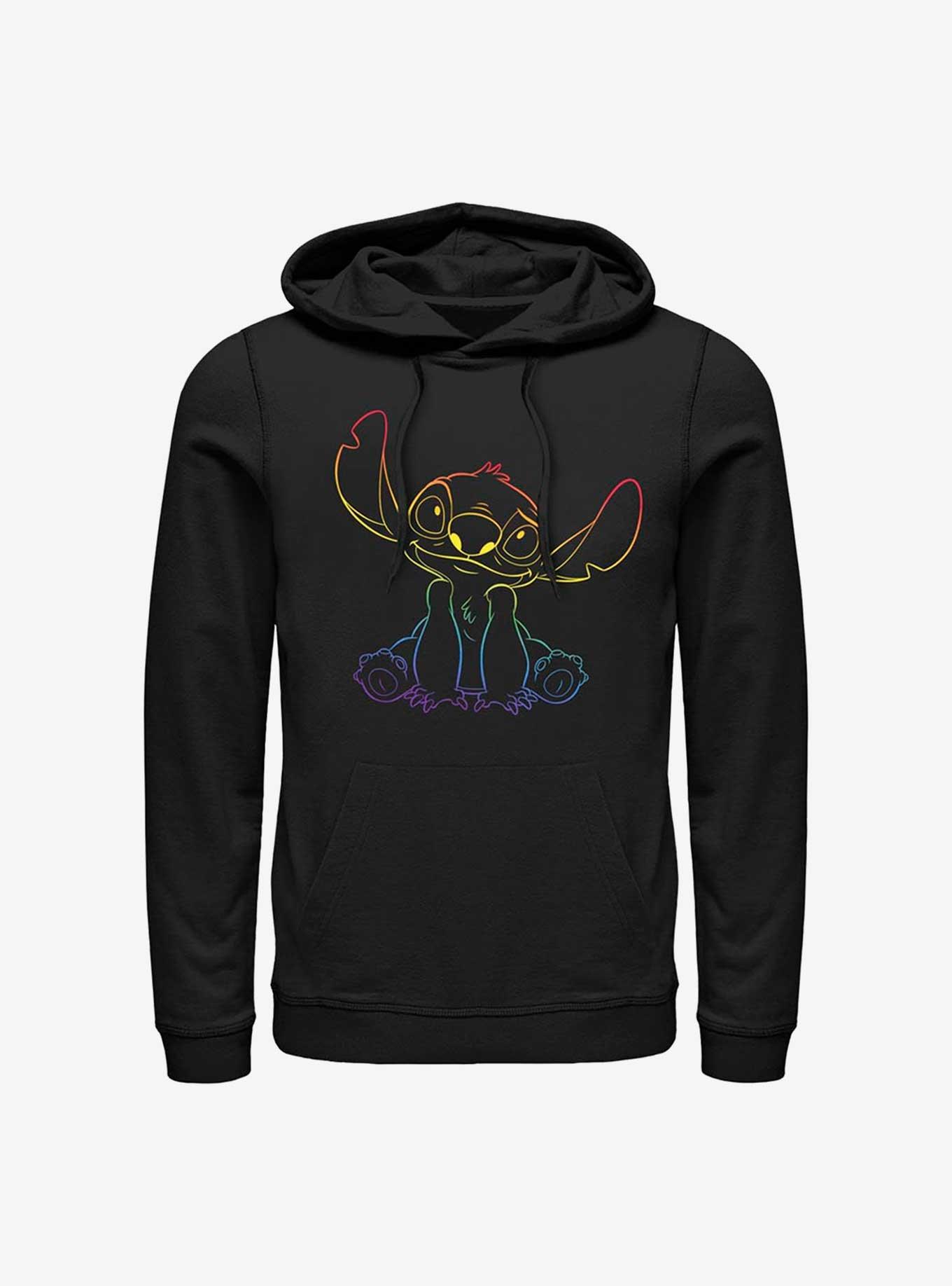 Disney Lilo & Stitch Pride Stitch Hoodie, BLACK, hi-res