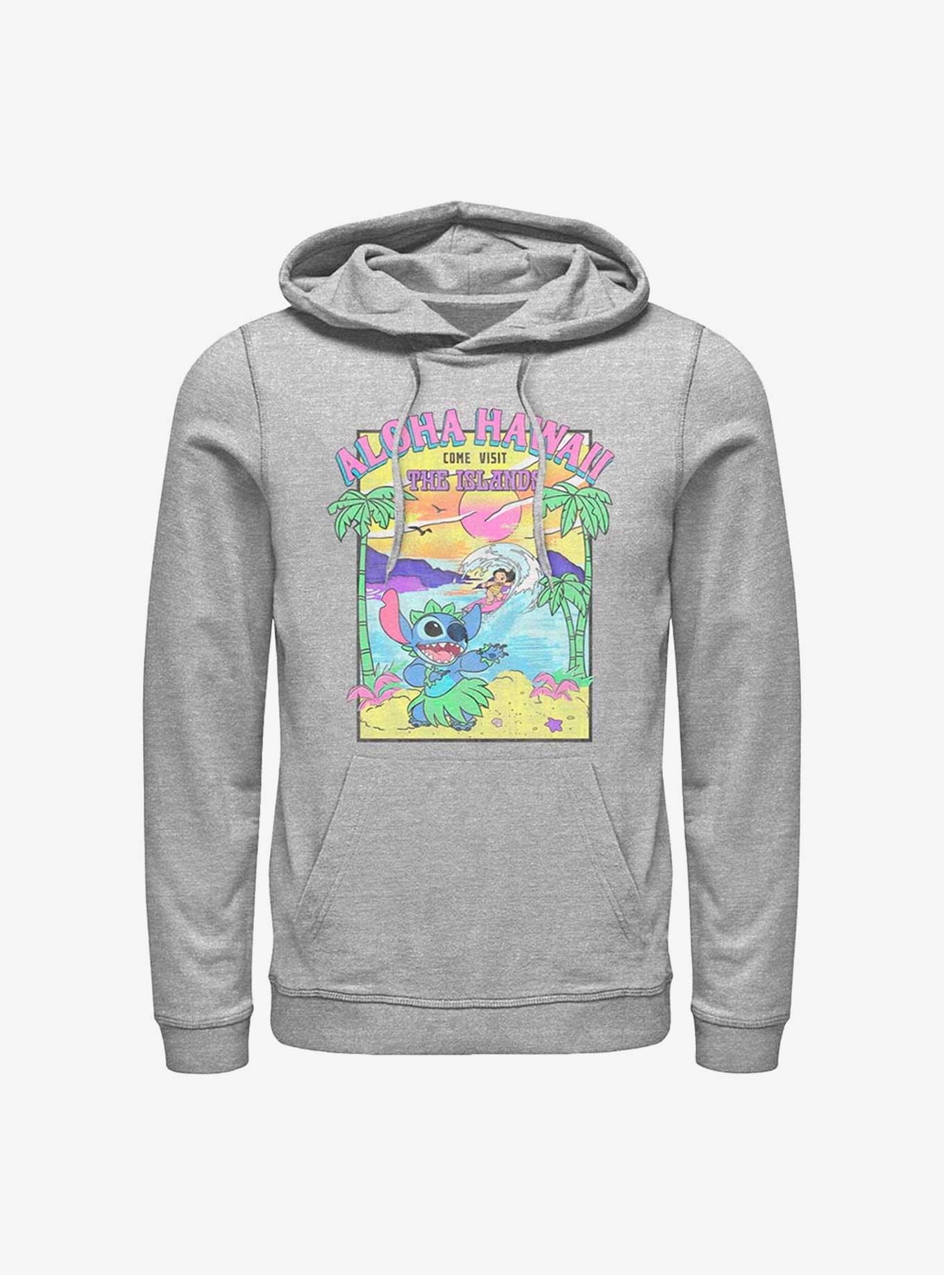 Disney Lilo & Stitch Visit The Islands Hoodie, ATH HTR, hi-res