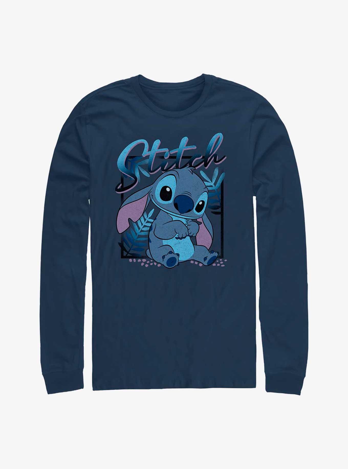 Disney Lilo & Stitch Blue Boy Long Sleeve T-Shirt, NAVY, hi-res