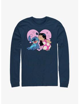 Disney Lilo & Stitch Kisses Long Sleeve T-Shirt, , hi-res