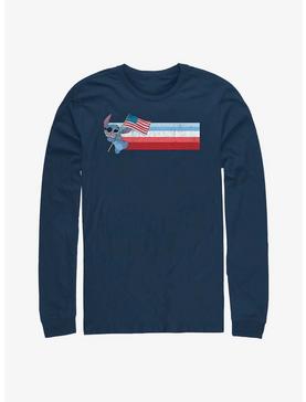Disney Lilo & Stitch Patriotic Stitch Long Sleeve T-Shirt, , hi-res