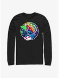 Disney Lilo & Stitch Rainbow Ohana Long Sleeve T-Shirt, BLACK, hi-res