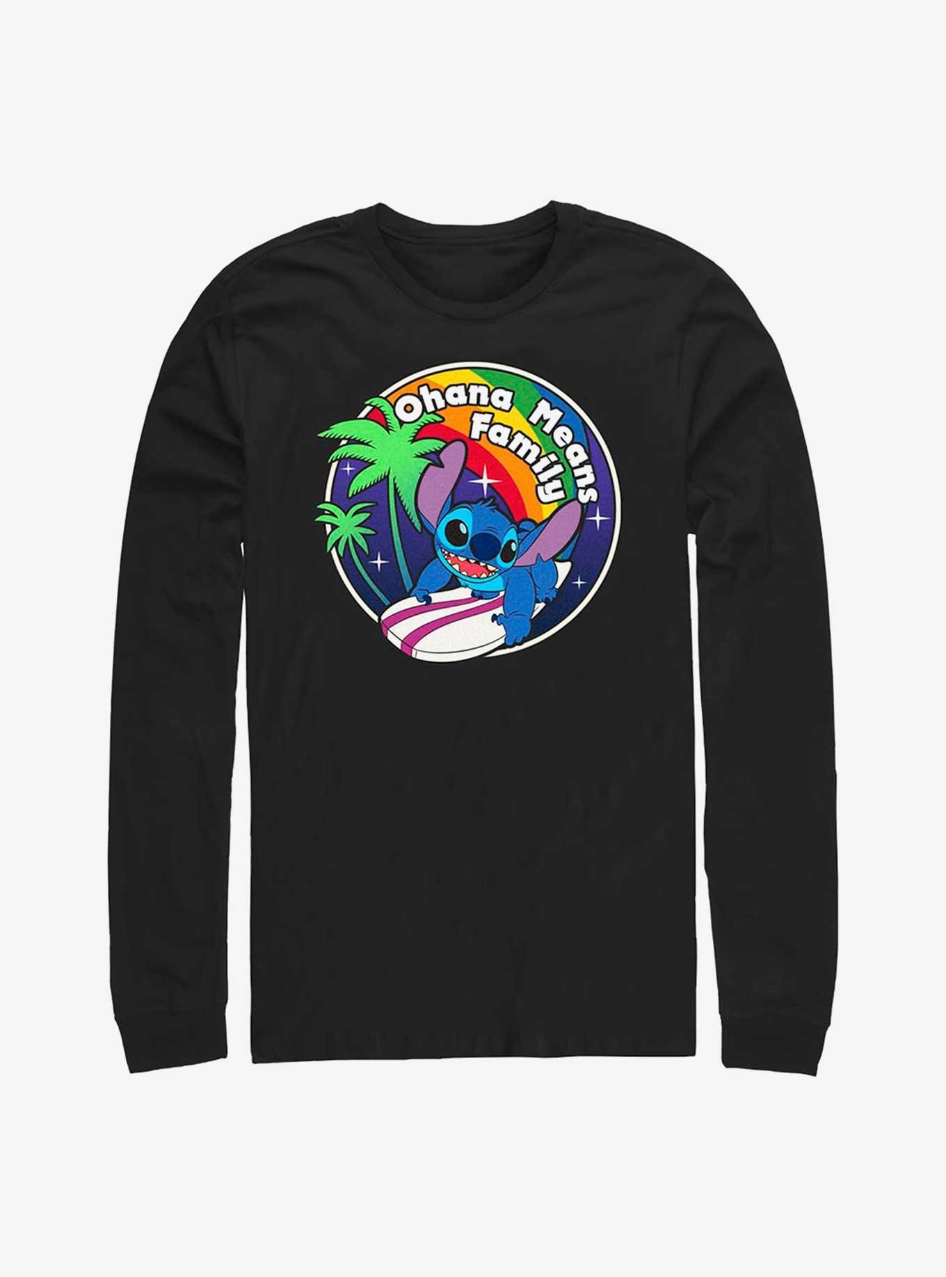 Disney Lilo & Stitch Rainbow Ohana Long Sleeve T-Shirt, , hi-res