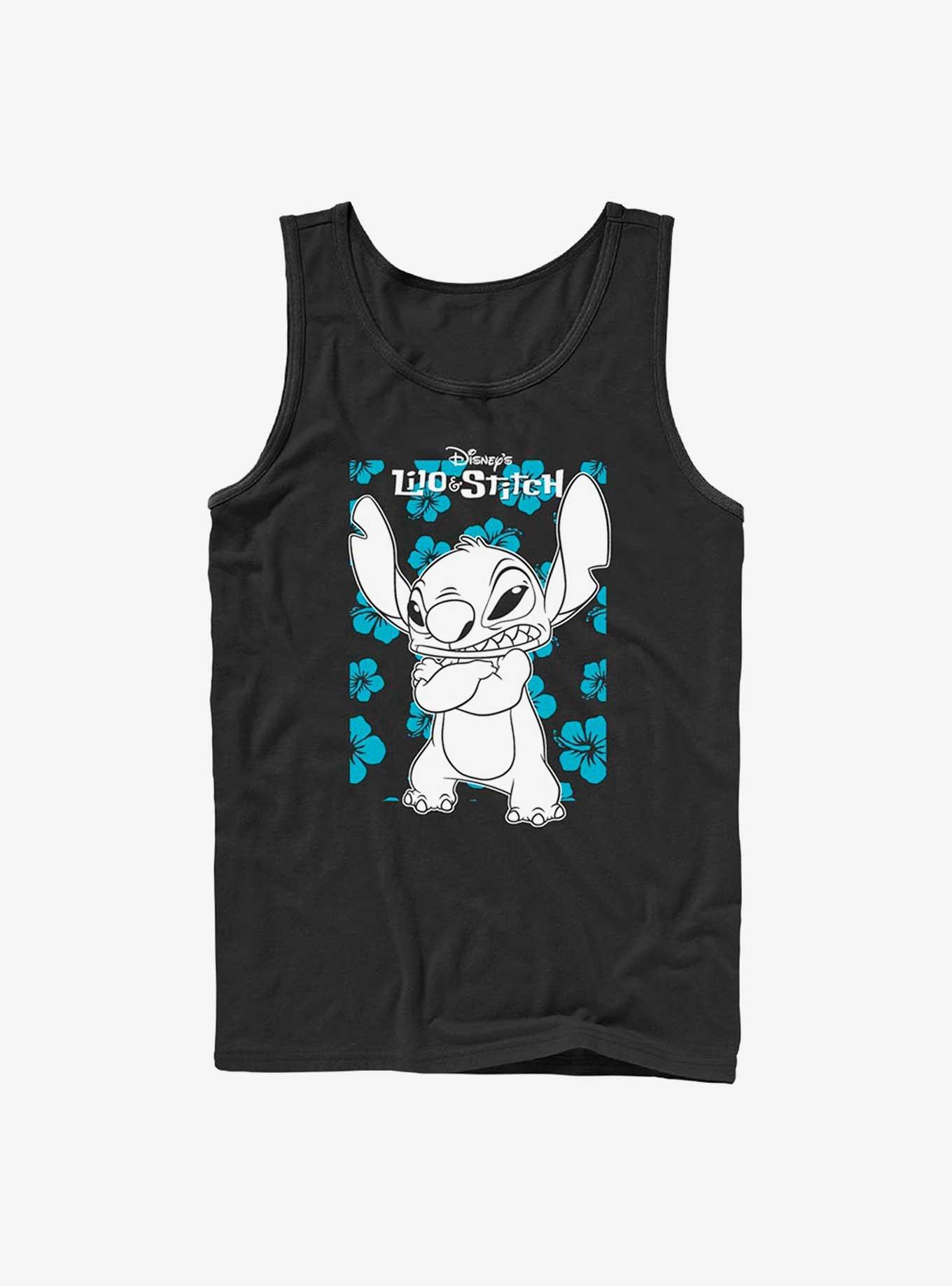 Disney Lilo & Stitch Grumpy Stitch Tank, BLACK, hi-res