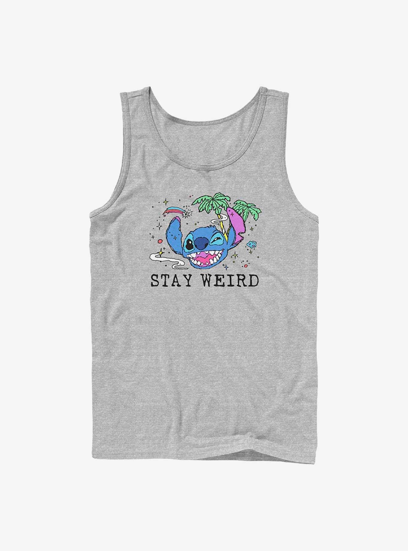 Disney Lilo & Stitch Stay Weird Tank, ATH HTR, hi-res