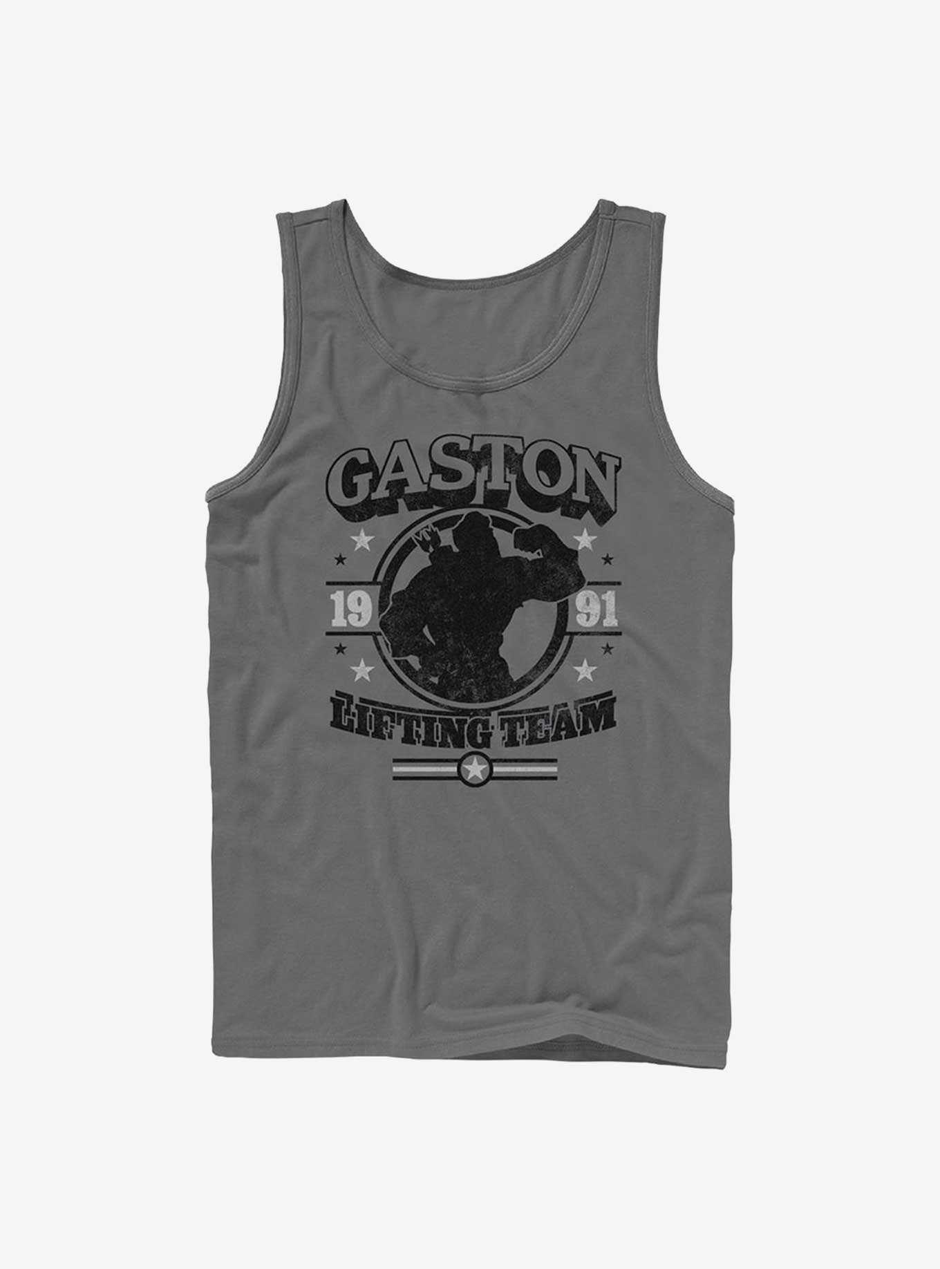 Disney Beauty and the Beast Gaston Gym Tank, CHARCOAL, hi-res