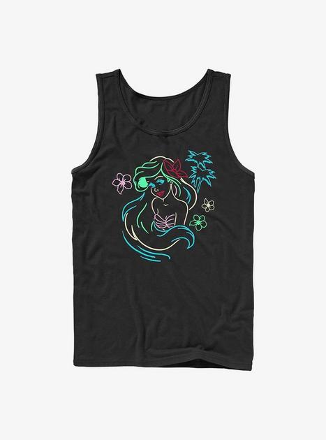 Disney The Little Mermaid Neon Ariel Tank - BLACK | Hot Topic