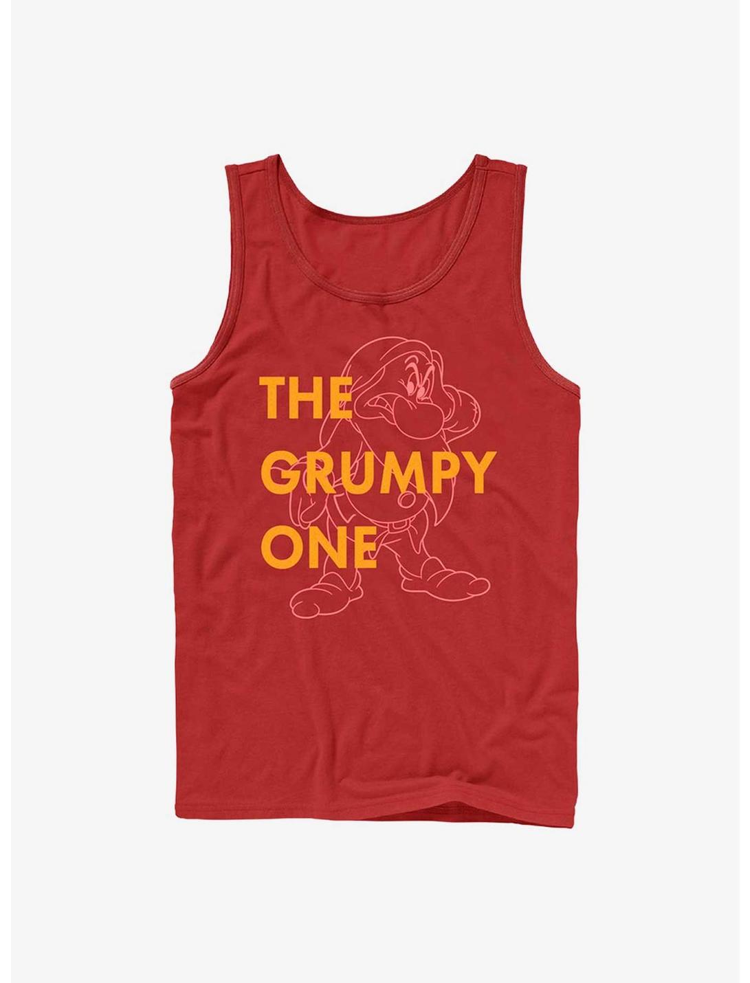 Disney Snow White and the Seven Dwarfs The Grumpy One Tank, RED, hi-res
