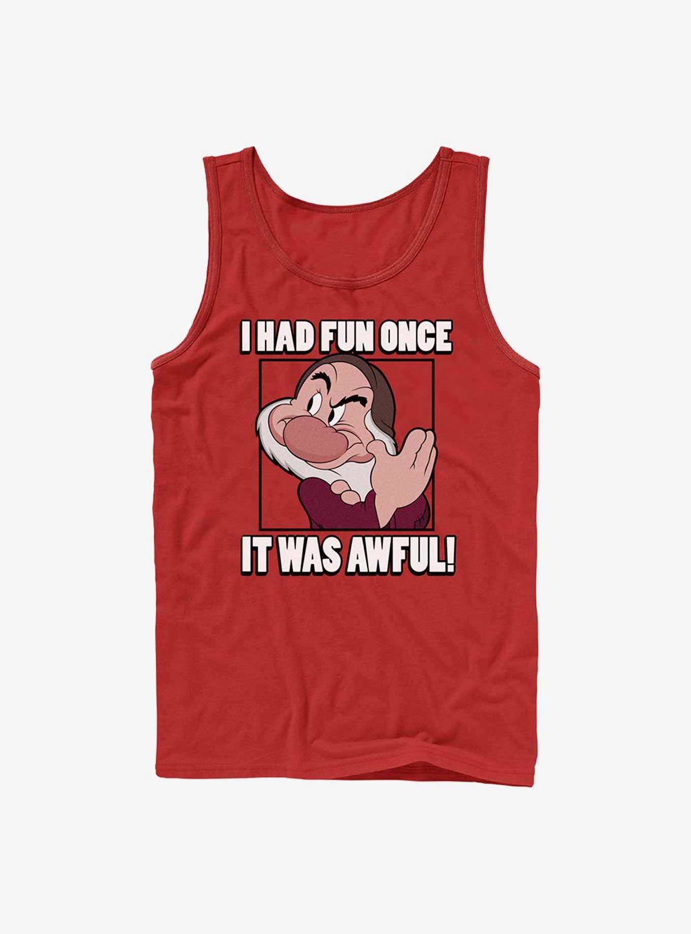 Disney Snow White and the Seven Dwarfs I Had Fun Tank, RED, hi-res