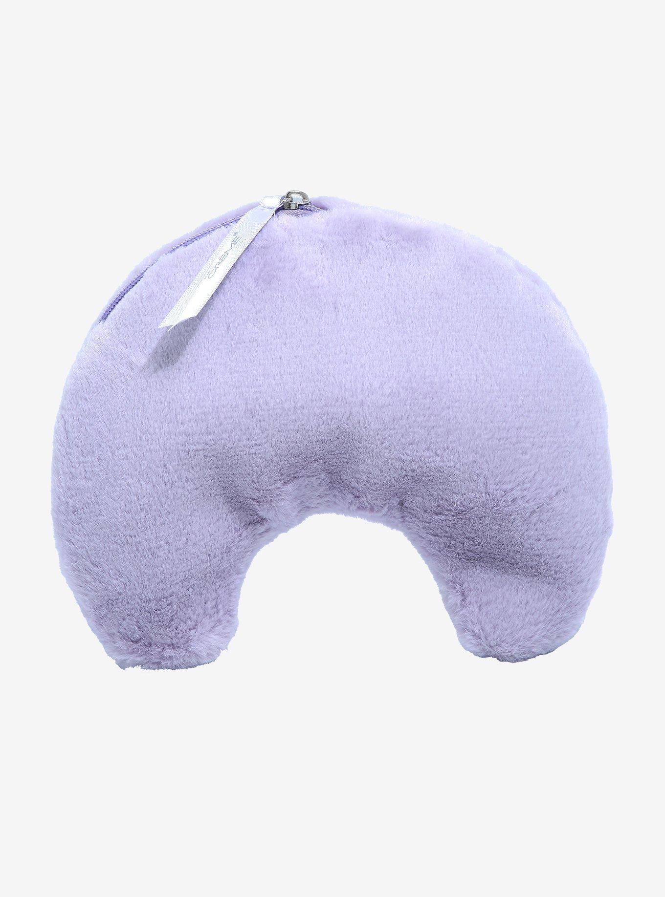 The Creme Shop Teddy Bag Plush Crescent Moon Cosmetic Bag, , hi-res