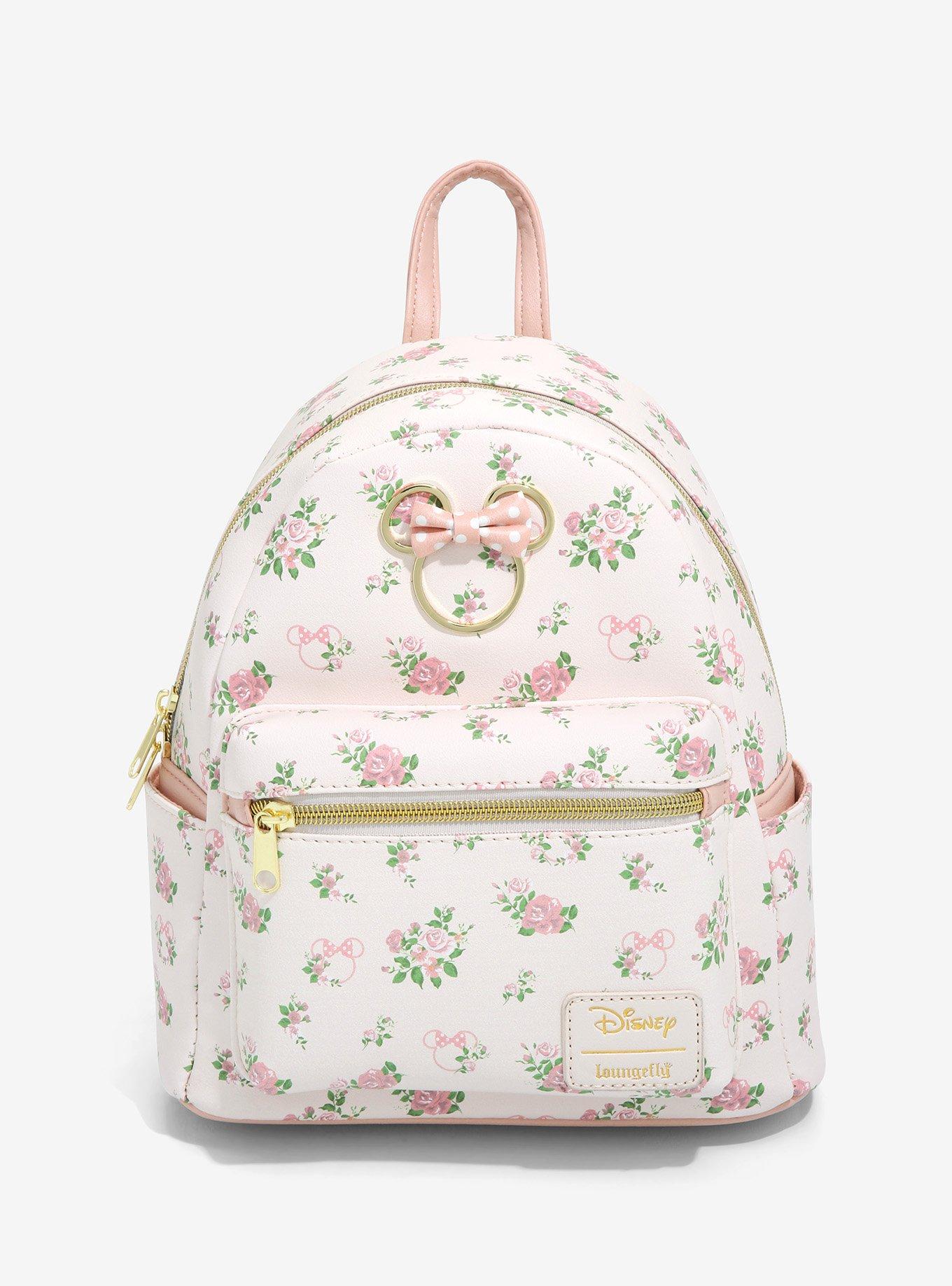 Loungefly Disney Minnie Mouse Pastel Floral Mini Backpack, , hi-res