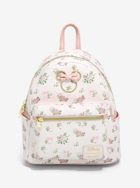 fancyqube mini floral print backpack Loungefly Disney Minnie Mouse Pastel Floral Mini Backpack