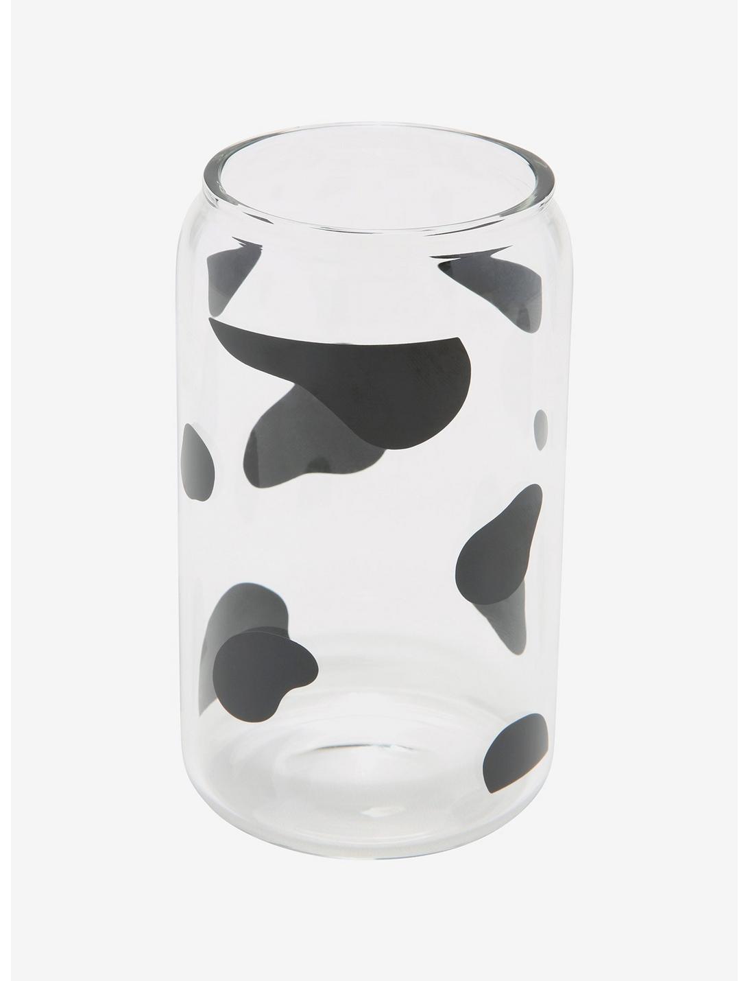 Cow Print Glass Cup, , hi-res
