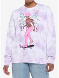 Fairy Skater Girl Tie-Dye Girls Sweatshirt By Proper Gnar, MULTI, hi-res