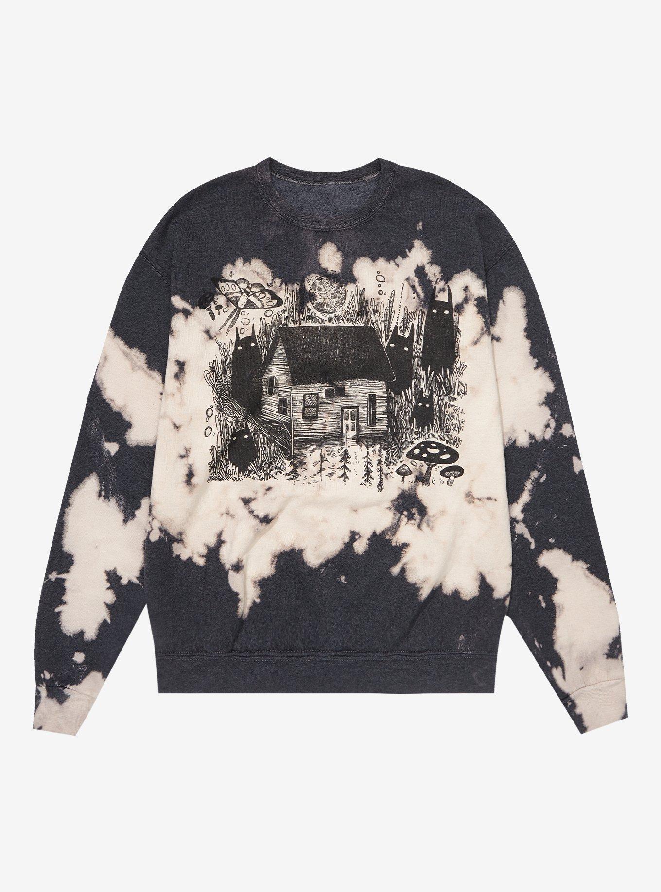 House Creatures Acid Wash Girls Sweatshirt By Guild Of Calamity