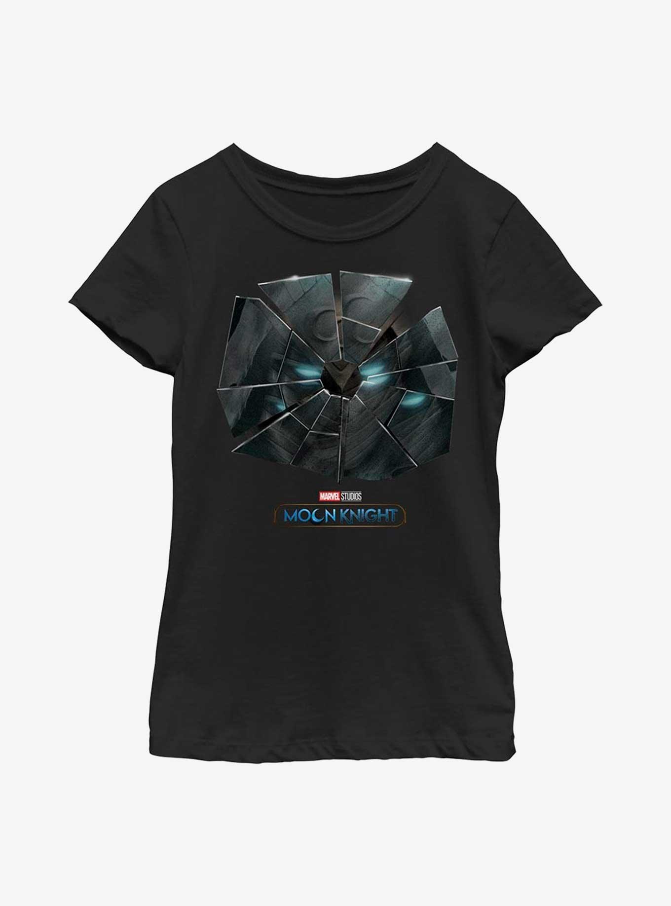 Marvel Moon Knight Broken Glass Youth Girls T-Shirt, , hi-res