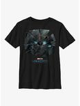Marvel Moon Knight Broken Glass Youth T-Shirt, BLACK, hi-res