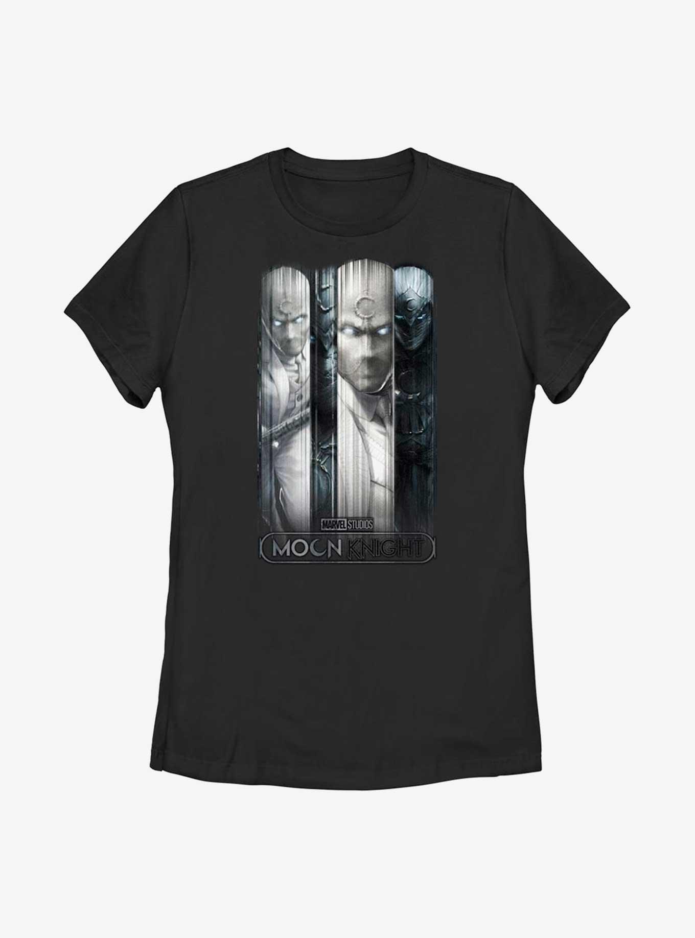 Marvel Moon Knight Glass Panels Womens T-Shirt, BLACK, hi-res