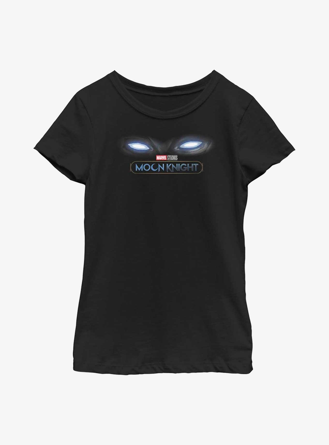 Marvel Moon Knight Moon Eyes Youth Girls T-Shirt, BLACK, hi-res
