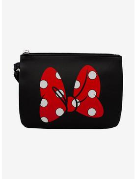 Disney Minnie Mouse Bow Black Red White Single Pocket Wristlet Wallet, , hi-res