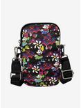 Disney Minnie Mouse Style Dancing Pose Floral Collage Phone Bag Holder Wallet, , hi-res