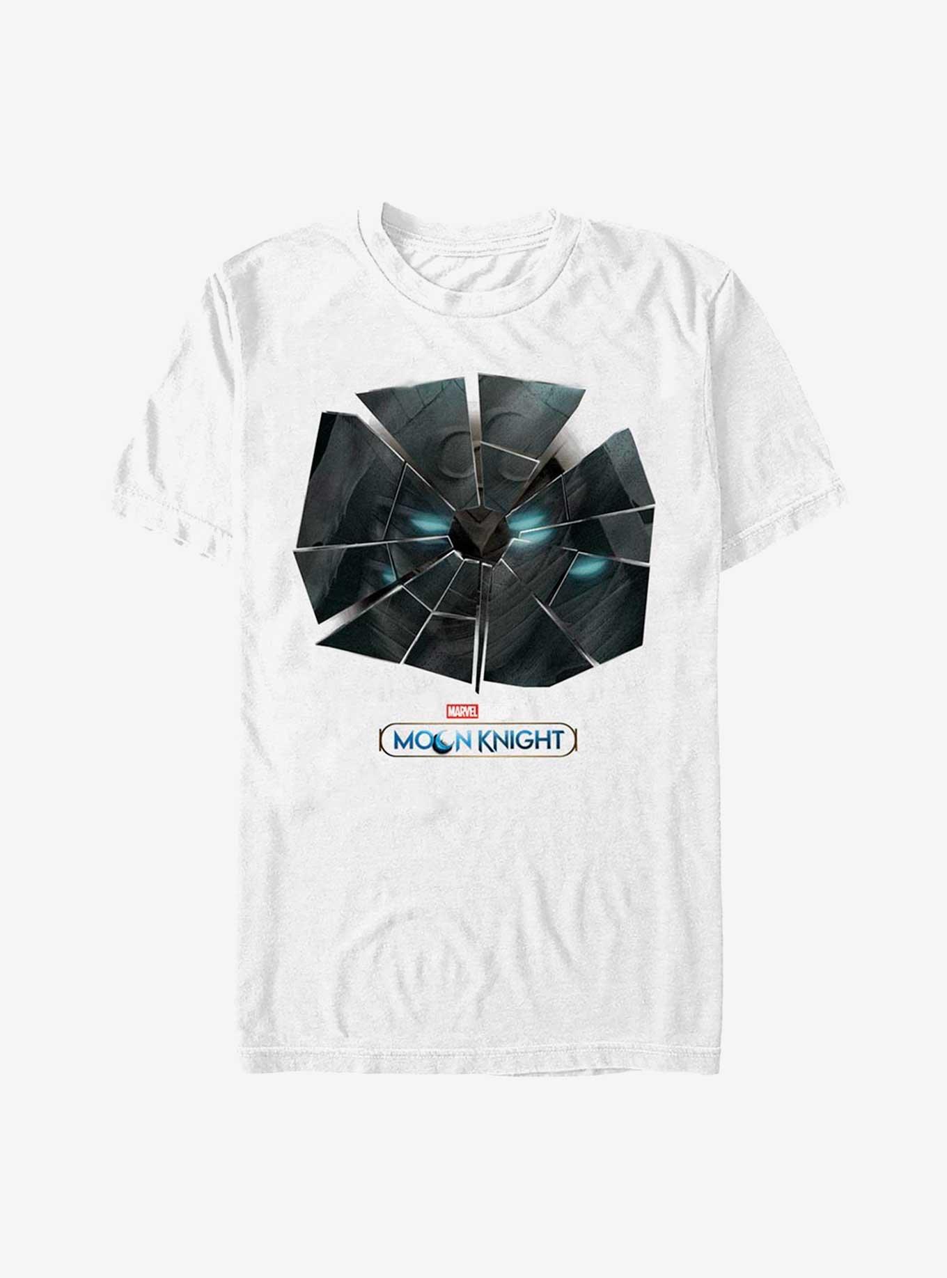 Marvel Moon Knight Broken Glass T-Shirt, WHITE, hi-res