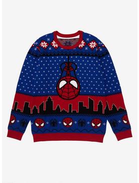 Marvel Spider-Man Chibi Spidey Holiday Sweater - BoxLunch Exclusive, , hi-res