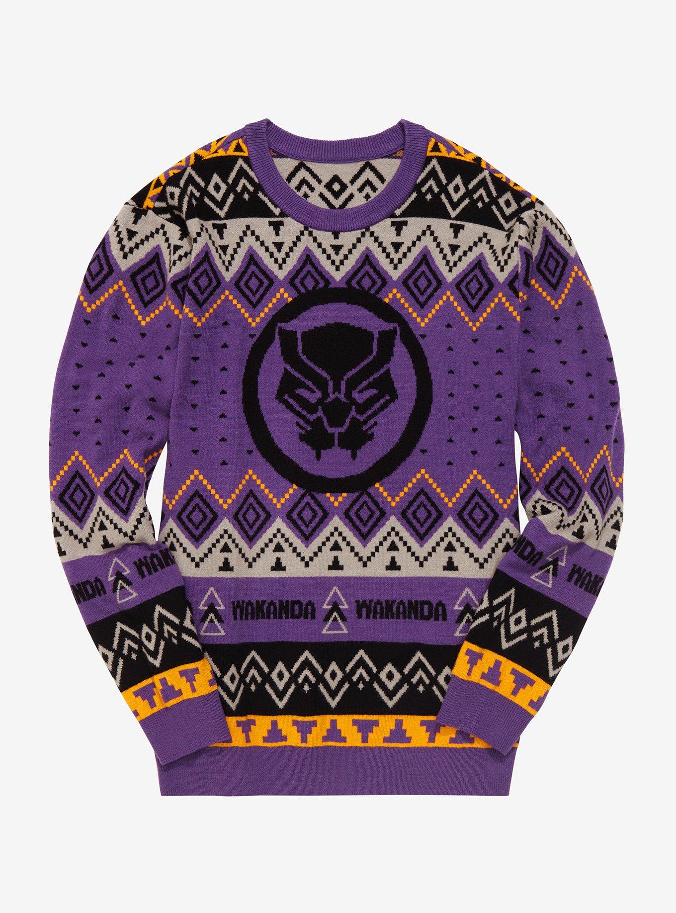 Black panther christmas jumper on sale