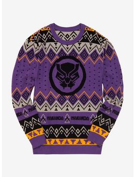 Marvel Black Panther Holiday Sweater - BoxLunch Exclusive, , hi-res