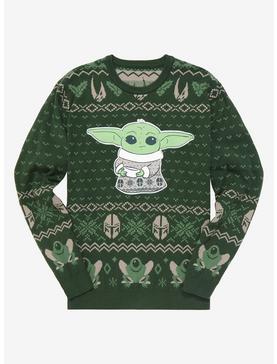 Star Wars The Mandalorian Grogu Holiday Sweater - BoxLunch Exclusive , , hi-res