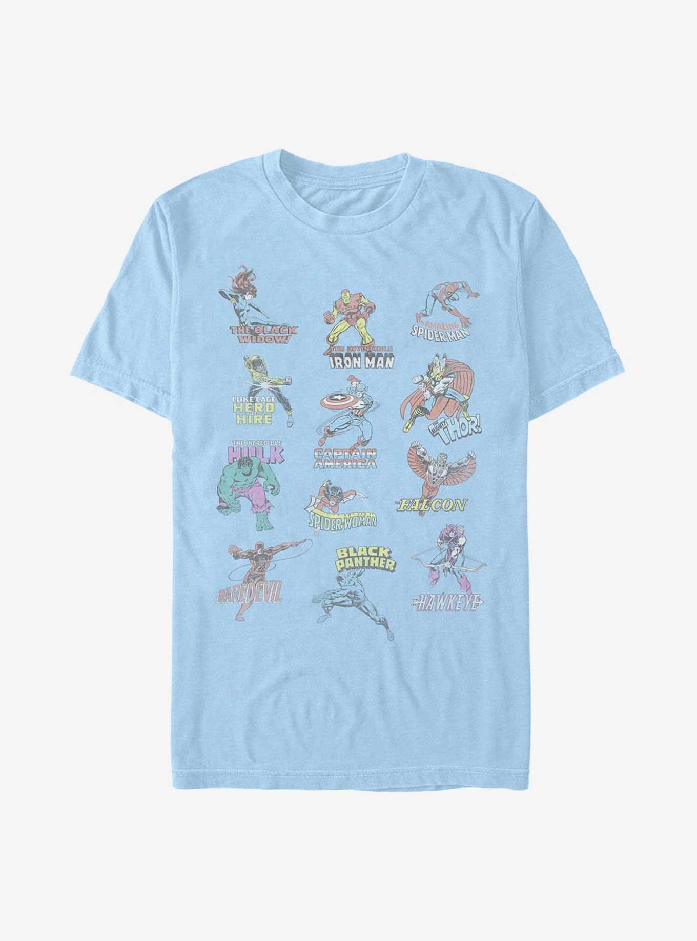 Marvel Avengers Character Chart T-Shirt, , hi-res