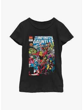 Marvel Avengers Infinity Gauntlet Comic Cover Youth Girls T-Shirt, , hi-res