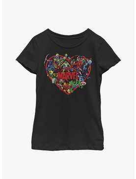 Marvel Avengers Hero Heart Youth Girls T-Shirt, , hi-res