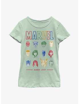 Marvel Avengers Faces Youth Girls T-Shirt, , hi-res