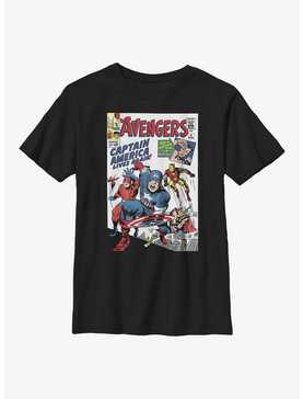 Marvel Avengers Comic Captain America Lives Again Youth T-Shirt, , hi-res