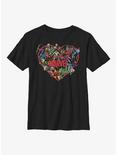 Marvel Avengers Hero Heart Youth T-Shirt, BLACK, hi-res