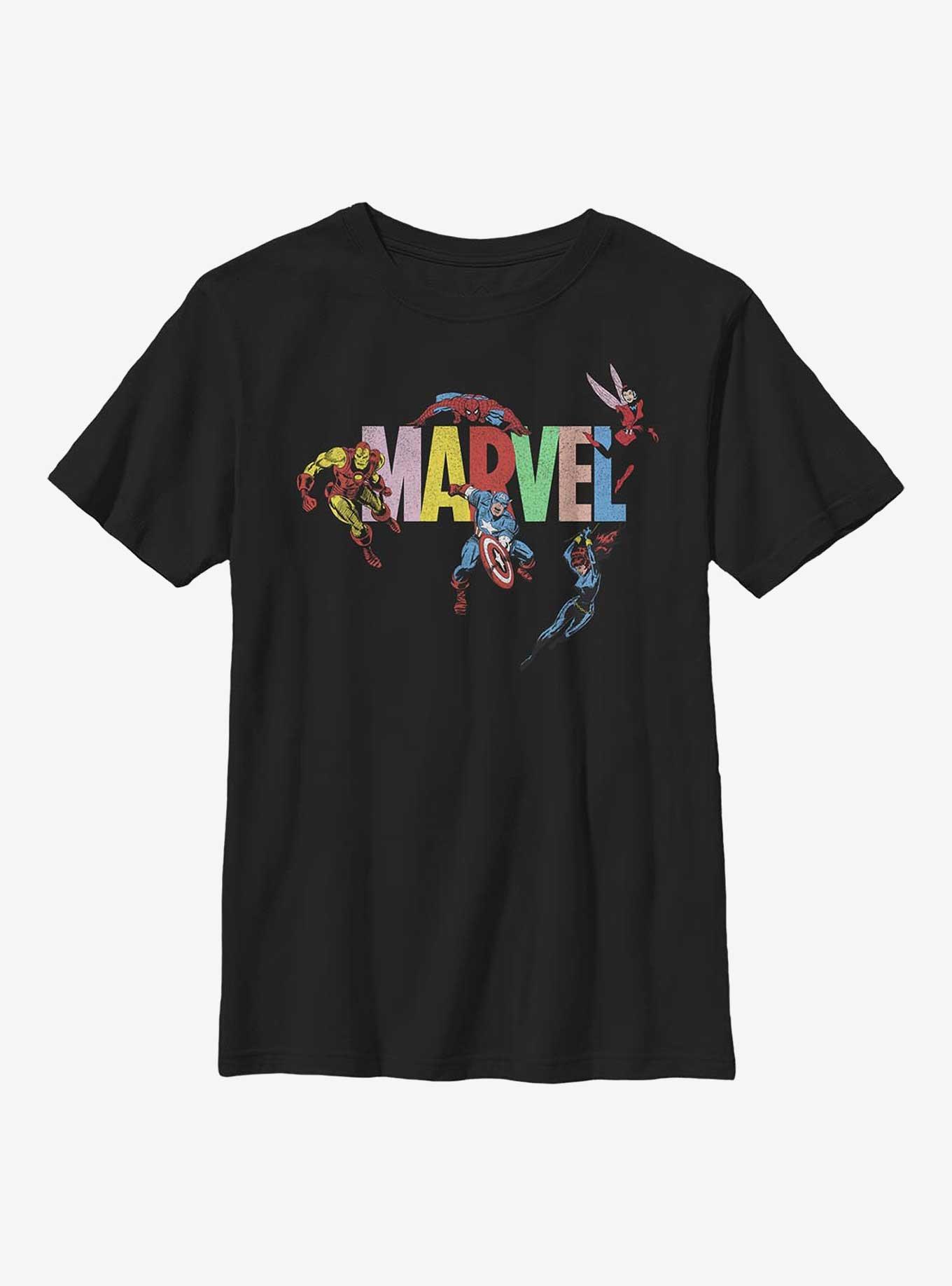 Marvel Avengers Logo Ensemble Youth T-Shirt, , hi-res